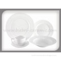 20pcs, 30pcs, Plain White Color, Decal Printed, Custmized Porcelain Tableware Dinnerware Sets